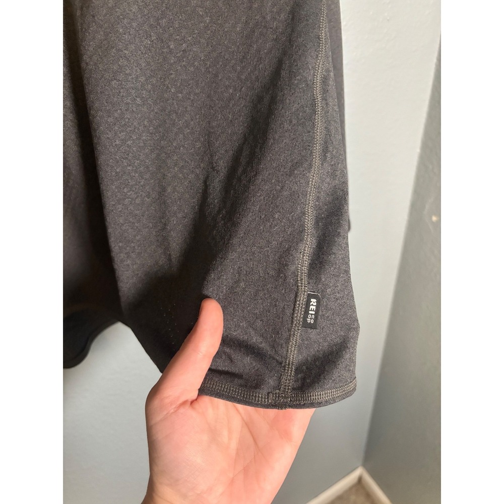 REI Womens Gray Long Sleeve Quarter Zip Pullover Size 1X Outdoor Athletic Hiking - Picture 6 of 10